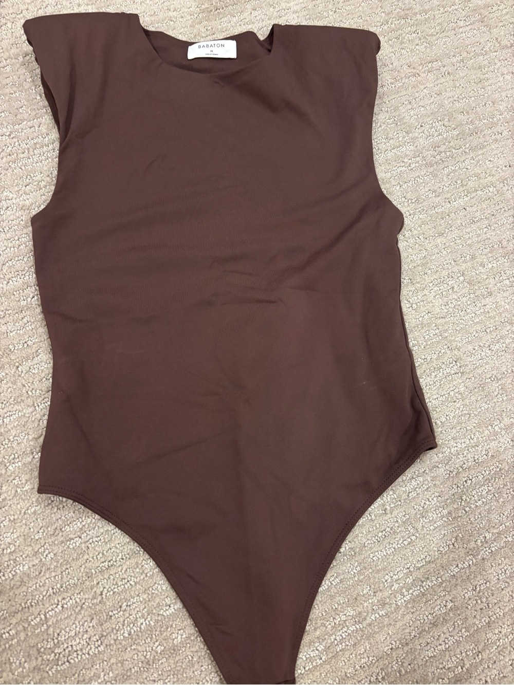 Babaton Kids Brown Sleeveless One-Piece Bodysuit